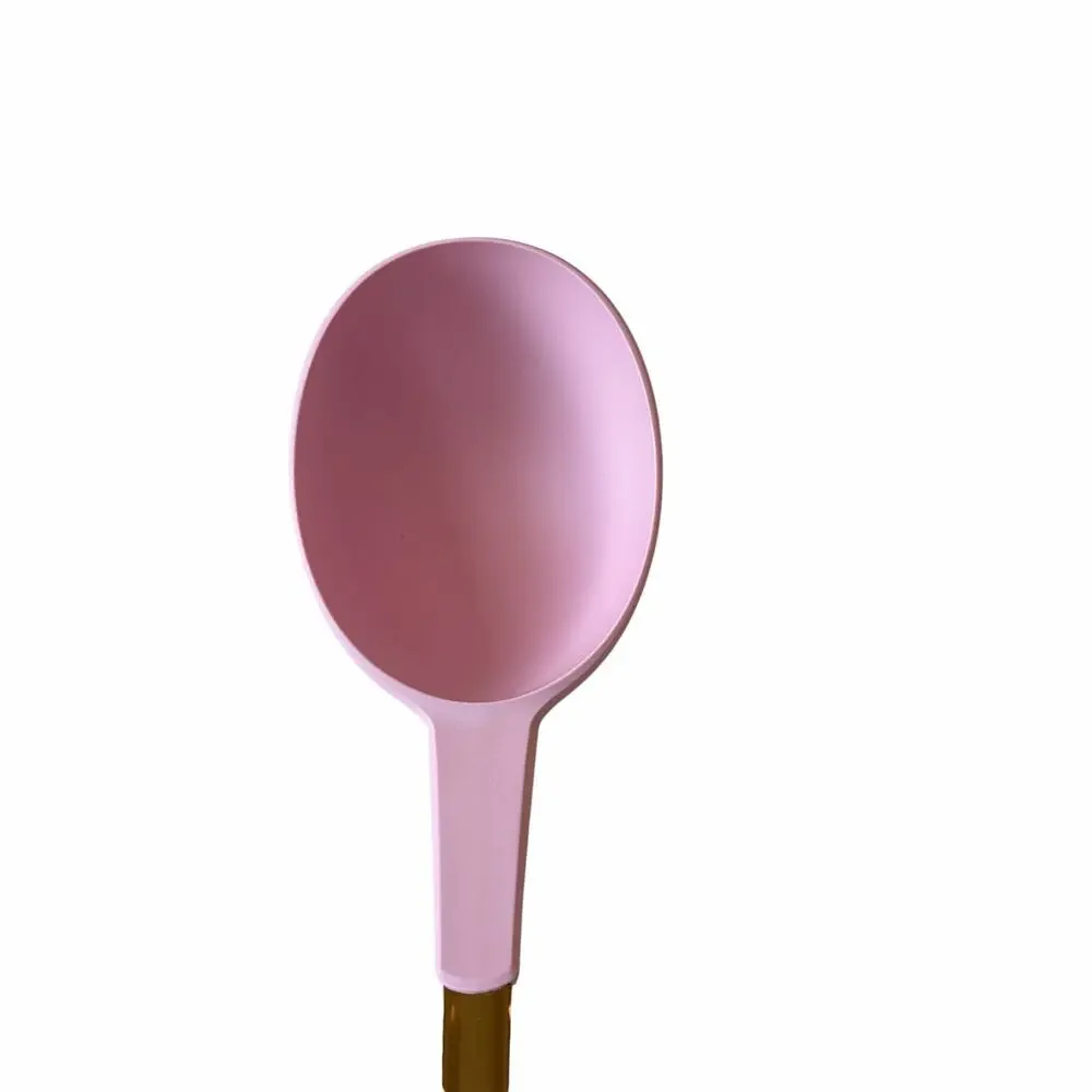 MacKenzie-Childs Rosy Check Ladle Coquette Pink and White Kitchen NEW